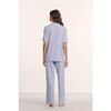 Gisele TENCEL™ Short Sleeve & Pant PJ Set, LAVENDER DUSK/IVORY - Pajamas - 3