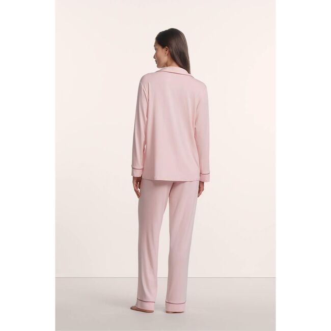 Gisele TENCEL™ Modal Long PJ Set, PALE PINK/FIG