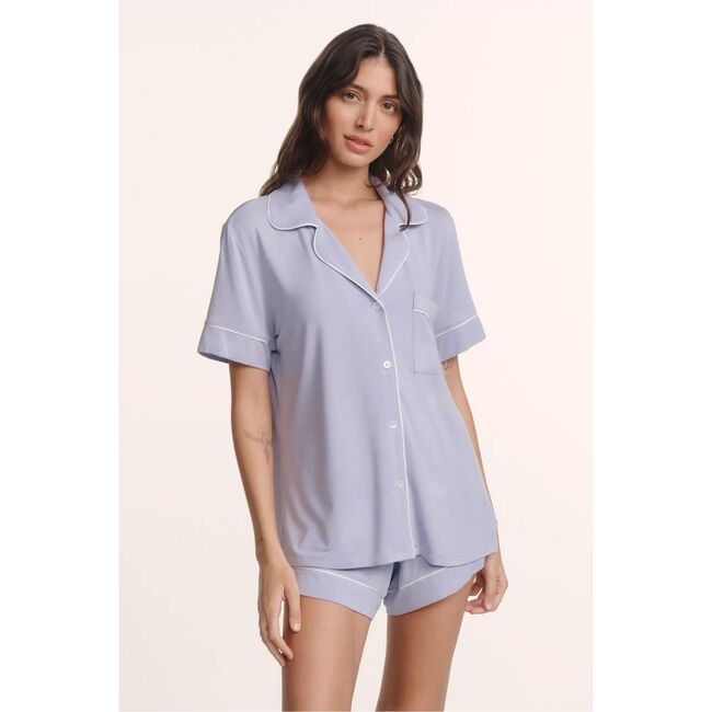 Gisele TENCEL™ Modal Relaxed Short PJ Set, LAVENDER DUSK/IVORY