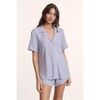 Gisele TENCEL™ Modal Relaxed Short PJ Set, LAVENDER DUSK/IVORY - Pajamas - 2