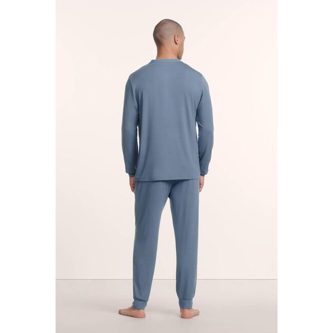 Henry TENCEL™ Long PJ Set, SLATE BLUE - Pajamas - 3
