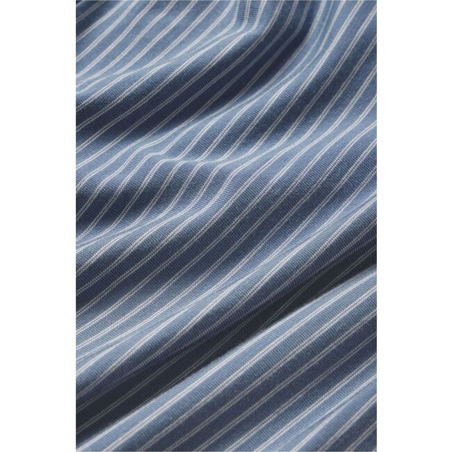 Gisele Printed TENCEL™ Modal Relaxed Short PJ Set, DUO STRIPE SLATE BLUE/IVORY - Pajamas - 4