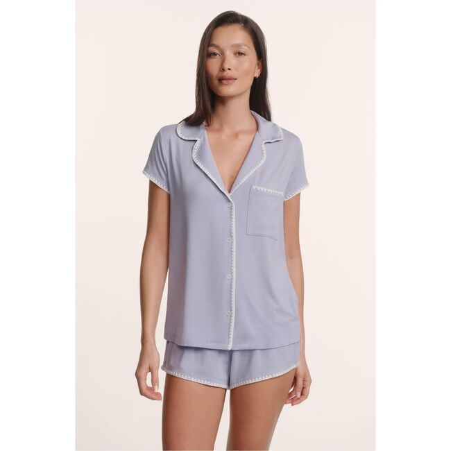 Frida TENCEL™ Shortie PJ Set, LAVENDER DUSK/IVORY