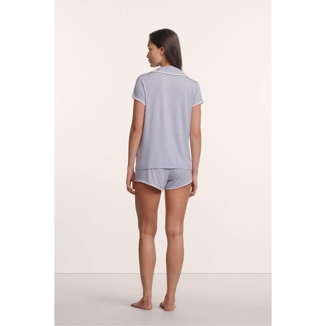 Frida TENCEL™ Shortie PJ Set, LAVENDER DUSK/IVORY - Pajamas - 3