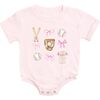 Baseball Cutie Short Sleeve Romper, Ballet - Rompers - 1 - thumbnail