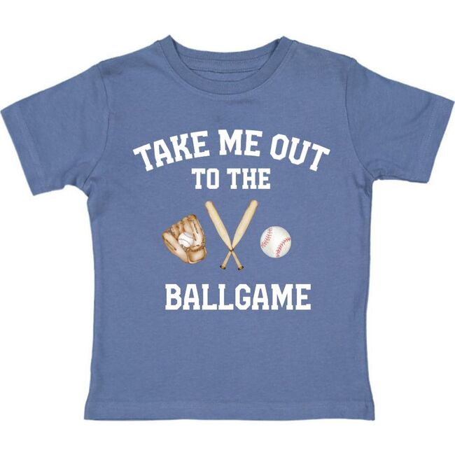 Take Me Out To The Ballgame Short Sleeve T-Shirt, Indigo