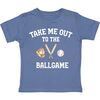 Take Me Out To The Ballgame Short Sleeve T-Shirt, Indigo - T-Shirts - 1 - thumbnail