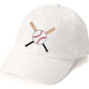 Batter Up Patch Baseball Hat, White - Hats - 1 - thumbnail
