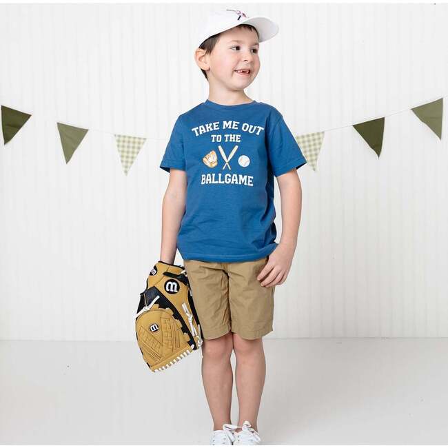 Take Me Out To The Ballgame Short Sleeve T-Shirt, Indigo