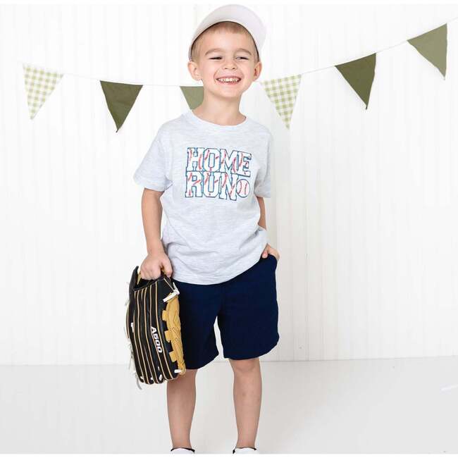 Home Run Patch Short Sleeve T-Shirt, Ash