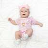 Baseball Cutie Short Sleeve Romper, Ballet - Rompers - 4