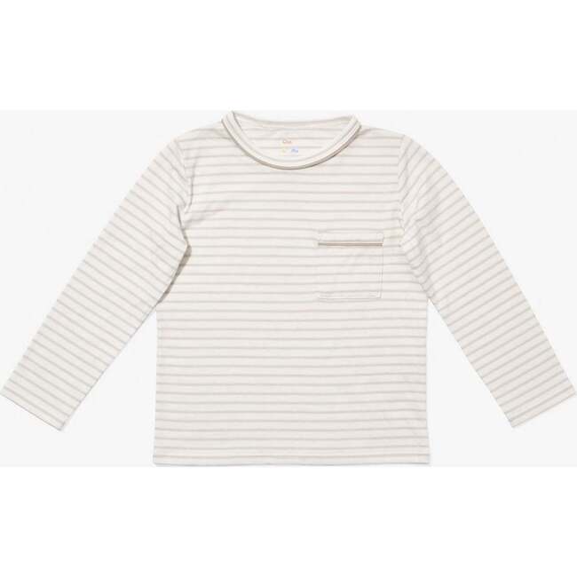 Edward T-Shirt, Cloud Mini Stripe