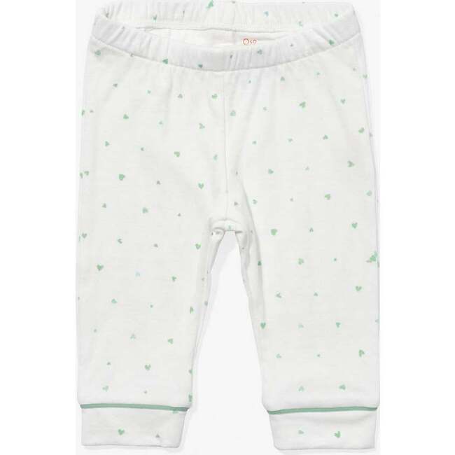 Andy Baby Legging, Seafoam Hearts