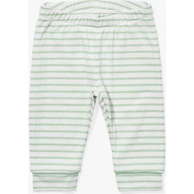 Andy Baby Legging, Dusty Seafoam Mini Stripe