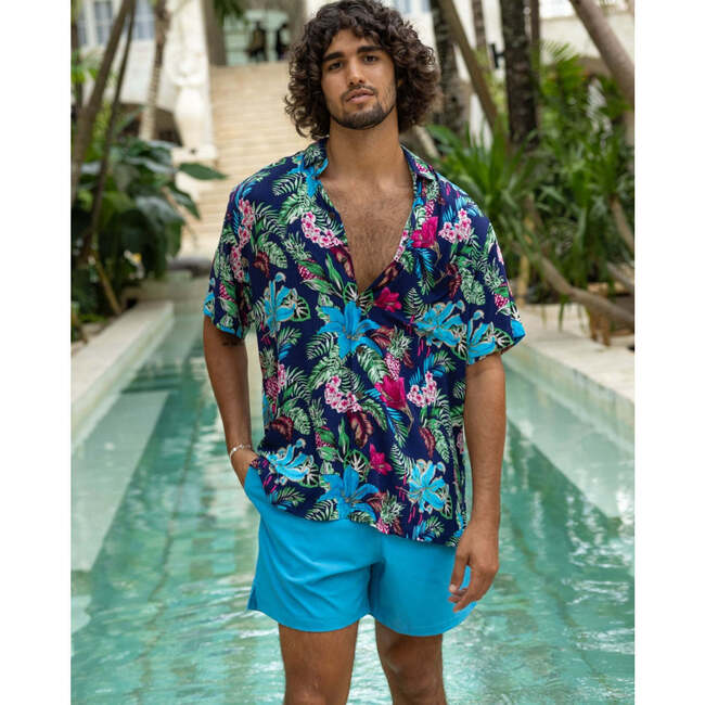 The Paradiso, All-Day Athleisure Short, Blue - Swim Trunks - 3