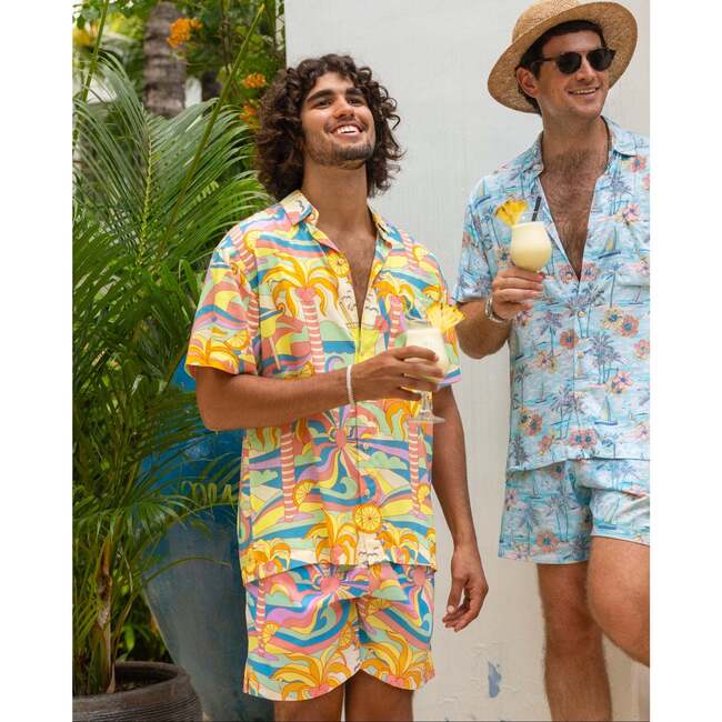 The Paradiso, Short Sleeve Shirt, Yellow - Button Downs - 4