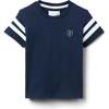 Lucas Tee, Navy w/Off White - T-Shirts - 1 - thumbnail