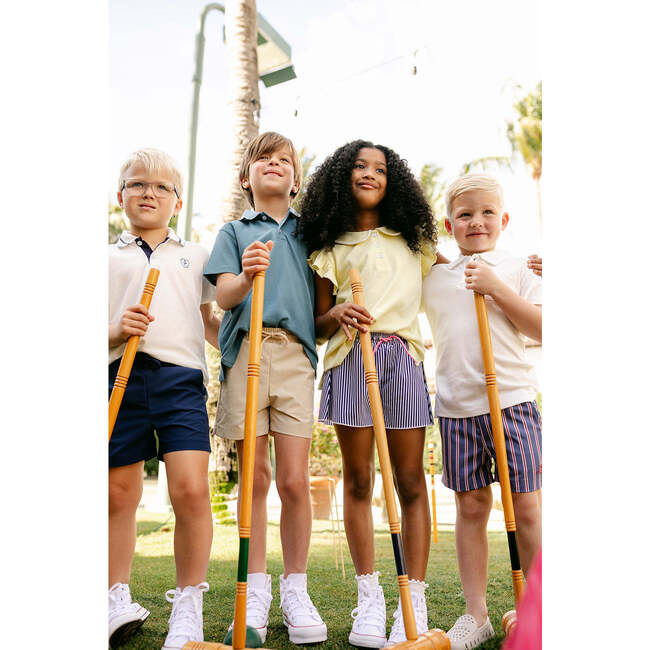 Harrison Sport Short, Navy Court Stripe - Shorts - 4