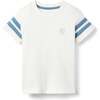 Lucas Tee, Off-White w/Stormy Blue - T-Shirts - 1 - thumbnail