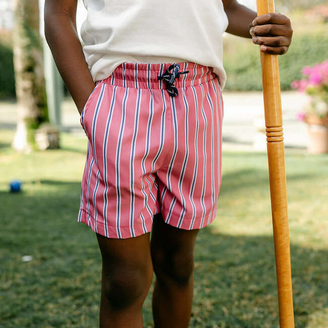 Harrison Sport Short, Red Court Stripe - Shorts - 3