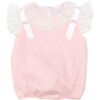 The Rosie Bubble, Primrose Pink Pique - Rompers - 1 - thumbnail