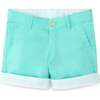 Wyatt Shorts, Gibbs Hill Green with Seaside Seersucker Cuffs - Shorts - 1 - thumbnail