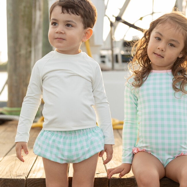 Swim Shorties, Harbour Breeze Gingham - Swim Trunks - 3