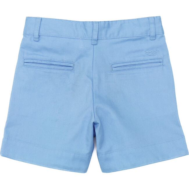 Wyatt Shorts, East Beach Blue with Seaside Stripe Cuffs - Shorts - 8