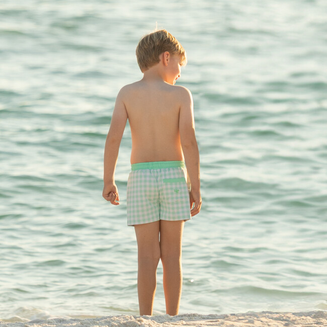 Tatum Trunks, Harbour Breeze Gingham - Swim Trunks - 7