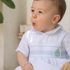 Charlie Bubble, Smocked Sailboats - Rompers - 4