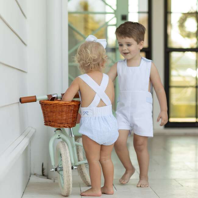 James Henry Jon Jon, Whitby White Pique - Rompers - 7