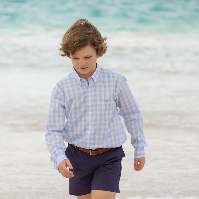 Bennett Button Down, Bailey's Bay Blue Gingham - Button Downs - 3