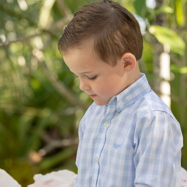 Bennett Button Down, Bailey's Bay Blue Gingham - Button Downs - 4