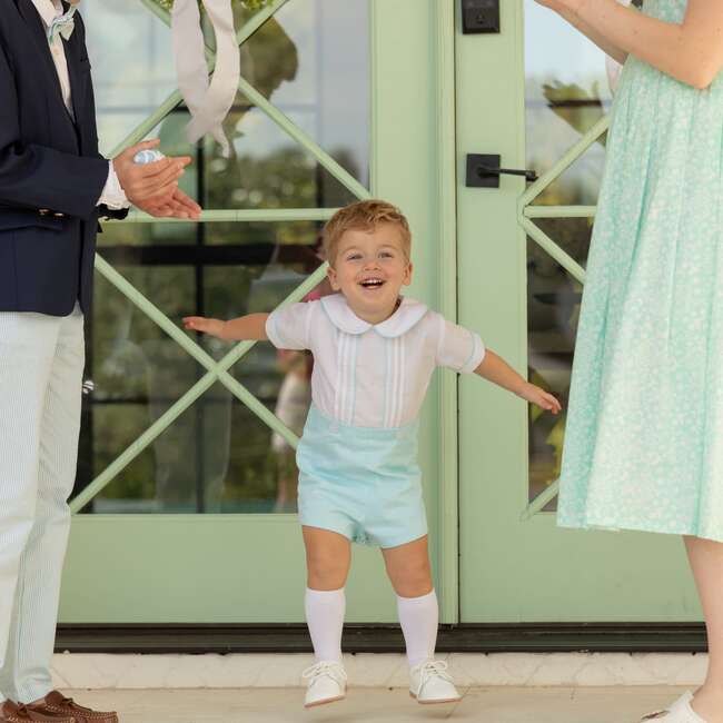 Benjamin Button On, Mid Ocean Mint Pique - Onesies - 7