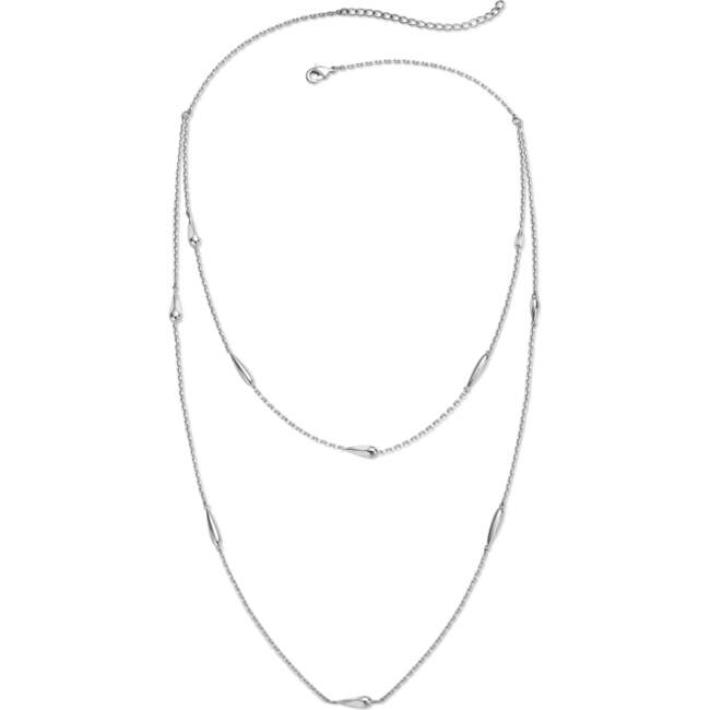Teardrops Silver Necklace