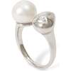 Eden Pearl Ring, Silver - Rings - 1 - thumbnail