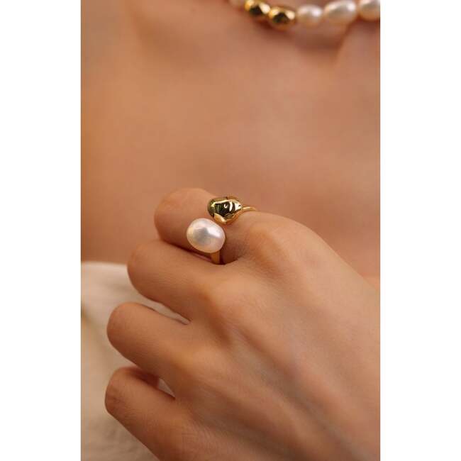 Eden Pearl Ring, Gold