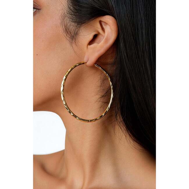 Grove Hoop Earrings, Gold