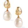 Eden Pearl Drop Earrings, Gold - Earrings - 1 - thumbnail