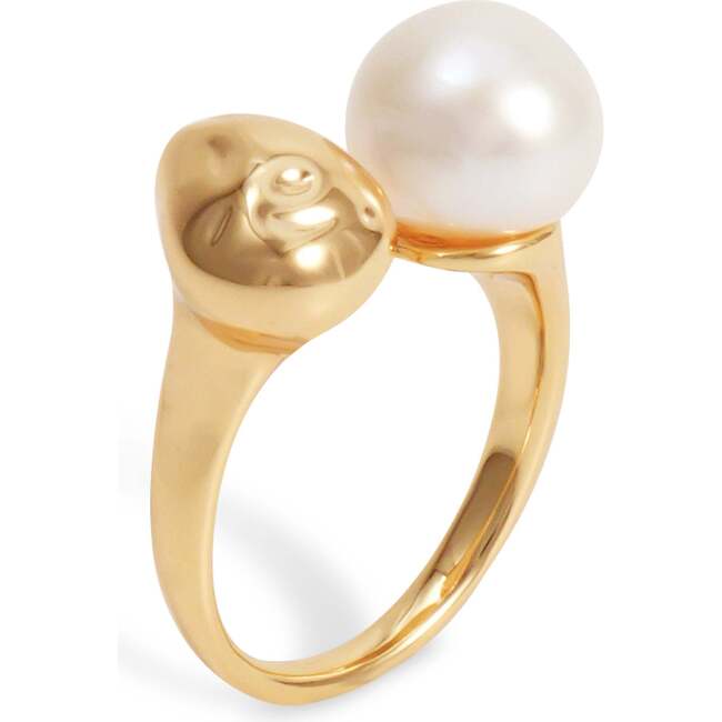 Eden Pearl Ring, Gold - Rings - 3