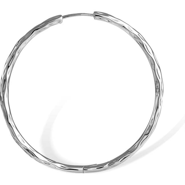 Grove Hoop Earrings, Silver - Earrings - 3