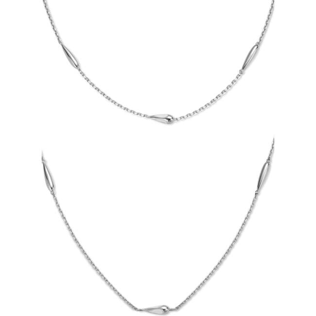 Teardrops Silver Necklace - Necklaces - 3