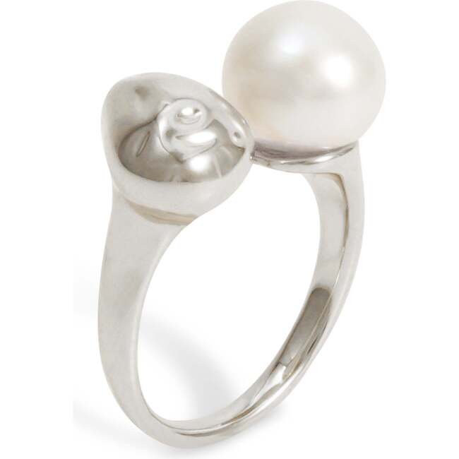 Eden Pearl Ring, Silver - Rings - 3