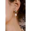 Eden Pearl Drop Earrings, Silver - Earrings - 2