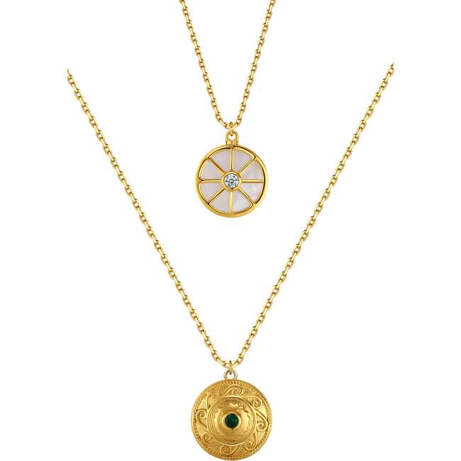 Compass Layered Necklace Set - Necklaces - 3