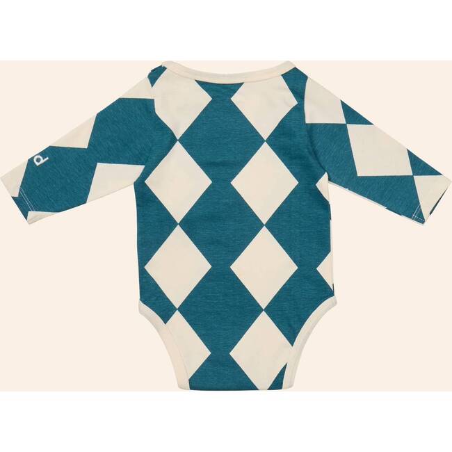 Confetti Longsleeve Onesie, Blue - Onesies - 4
