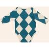 Confetti Longsleeve Onesie, Blue - Onesies - 4