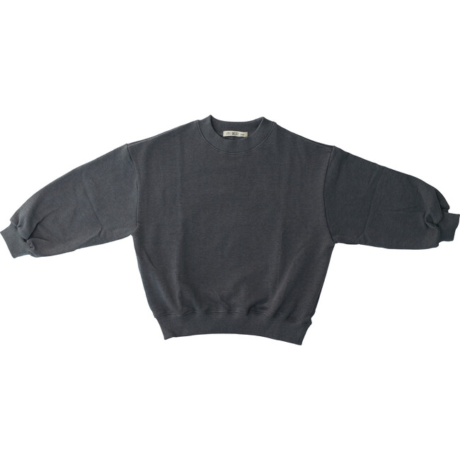 Light Cotton Crew, Charcoal