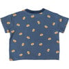 Fox Tee, Navy - T-Shirts - 2 - thumbnail