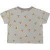 Fox Tee, Grey - T-Shirts - 2 - thumbnail